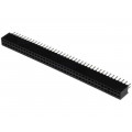 DS1065-03-2*40S8BV; Socket; pin strips; female; PIN: 80; straight; 1.27mm; THT; 2x40; CONNFLY DS1065-03-2*40S8BV; Socket; pin strips; female; PIN: 80; straight; 1.27mm; THT; 2x40; CONNFLY