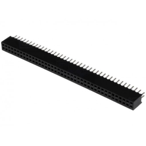 DS1065-03-2*40S8BV; Socket; pin strips; female; PIN: 80; straight; 1.27mm; THT; 2x40; CONNFLY