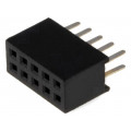 DS1065-03-2*5S8BV; Socket; pin strips; female; PIN: 10; straight; 1.27mm; THT; 2x5; 1A; CONNFLY DS1065-03-2*5S8BV; Socket; pin strips; female; PIN: 10; straight; 1.27mm; THT; 2x5; 1A; CONNFLY