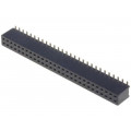 DS1065-05-2*28S8BS; Socket; pin strips; female; PIN: 56; straight; 1.27mm; SMT; 2x28; CONNFLY DS1065-05-2*28S8BS; Socket; pin strips; female; PIN: 56; straight; 1.27mm; SMT; 2x28; CONNFLY