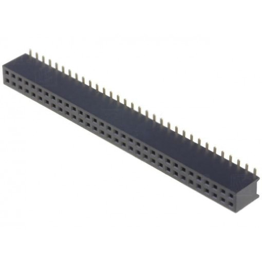 DS1065-05-2*32S8BS; Socket; pin strips; female; PIN: 64; straight; 1.27mm; SMT; 2x32; CONNFLY