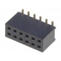 DS1065-05-2*6S8BS; Socket; pin strips; female; PIN: 12; straight; 1.27mm; SMT; 2x6; 1A; CONNFLY DS1065-05-2*6S8BS; Socket; pin strips; female; PIN: 12; straight; 1.27mm; SMT; 2x6; 1A; CONNFLY