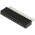 DS1065-07-1*14S8BV; Socket; pin strips; female; PIN: 14; straight; 1.27mm; THT; 1x14; CONNFLY DS1065-07-1*14S8BV; Socket; pin strips; female; PIN: 14; straight; 1.27mm; THT; 1x14; CONNFLY
