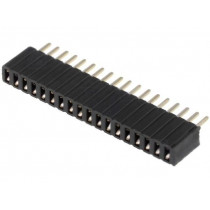 DS1065-07-1*18S8BV; Socket; pin strips; female; PIN: 18; straight; 1.27mm; THT; 1x18; CONNFLY