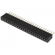 DS1065-07-1*24S8BV; Socket; pin strips; female; PIN: 24; straight; 1.27mm; THT; 1x24; CONNFLY
