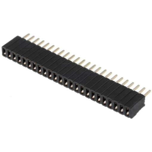 DS1065-07-1*24S8BV; Socket; pin strips; female; PIN: 24; straight; 1.27mm; THT; 1x24; CONNFLY