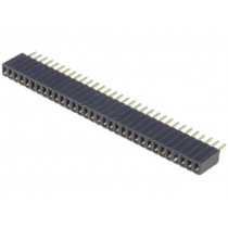 DS1065-07-1*32S8BV; Socket; pin strips; female; PIN: 32; straight; 1.27mm; THT; 1x32; CONNFLY