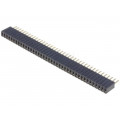DS1065-07-1*40S8BV; Socket; pin strips; female; PIN: 40; straight; 1.27mm; THT; 1x40; CONNFLY