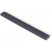 DS1065-07-1*40S8BV; Socket; pin strips; female; PIN: 40; straight; 1.27mm; THT; 1x40; CONNFLY