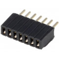 DS1065-07-1*7S8BV; Socket; pin strips; female; PIN: 7; straight; 1.27mm; THT; 1x7; CONNFLY