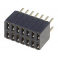 DS1065-08-2*7S8BV; Socket; pin strips; female; PIN: 14; straight; 1.27mm; THT; 2x7; CONNFLY DS1065-08-2*7S8BV; Socket; pin strips; female; PIN: 14; straight; 1.27mm; THT; 2x7; CONNFLY