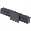 DS1065-10-2*24S8BS; Socket; pin strips; female; PIN: 48; straight; 1.27mm; SMT; 2x24; CONNFLY DS1065-10-2*24S8BS; Socket; pin strips; female; PIN: 48; straight; 1.27mm; SMT; 2x24; CONNFLY