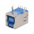 DS1099-02-LN0; Socket; USB B; on PCBs; THT; angled 90°; USB 3.0; gold-plated; CONNFLY DS1099-02-LN0; Socket; USB B; on PCBs; THT; angled 90°; USB 3.0; gold-plated; CONNFLY