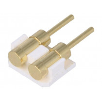 DS1137-01-02MW8R; Connector: PCB to PCB; PIN: 2; gold-plated; SMT; male; on PCBs; CONNFLY