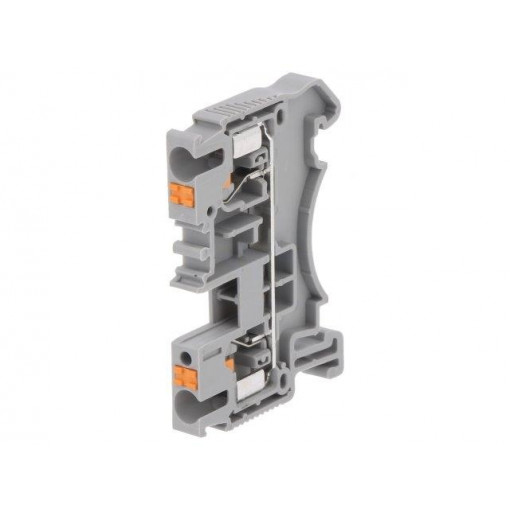 DS2.5-01P-11-00AH; Splice terminal: rail; 0.2÷4mm2; ways: 1; terminals: 2; grey; TS35; DEGSON ELECTRONICS