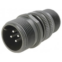 DS3101A14S-2P; Connector: circular; Series: DS/MS; plug; male; PIN: 4; for cable; AMPHENOL