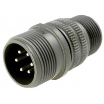 DS3101A14S-6P; Connector: circular; Series: DS/MS; plug; male; PIN: 6; for cable; AMPHENOL