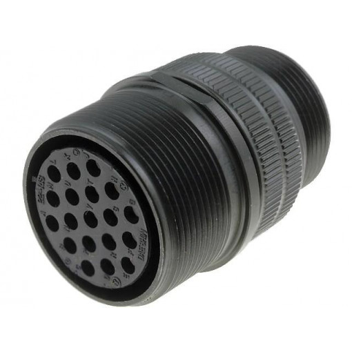 DS3101A22-14S; Connector: circular; Series: DS/MS; plug; female; PIN: 19; for cable; AMPHENOL