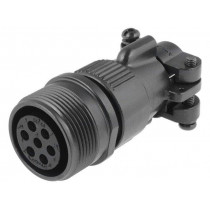 DS3101F16S-1S; Connector: circular; Series: DS/MS; plug; female; PIN: 7; for cable; AMPHENOL