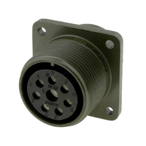 DS3102A-18-8S; Connector: circular; Series: DS/MS; socket; female; PIN: 8(1+7); AMPHENOL