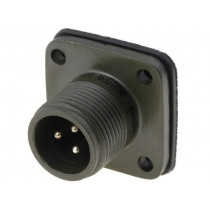 DS3102A10SL-3P; Connector: circular; Series: DS/MS; socket; male; PIN: 3; soldering; AMPHENOL