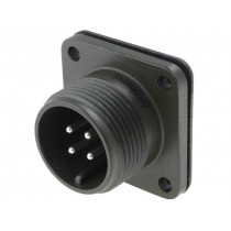 DS3102A14S-2P; Connector: circular; Series: DS/MS; socket; male; PIN: 4; soldering; AMPHENOL