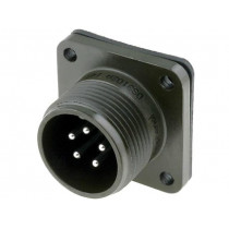 DS3102A14S-5P; Connector: circular; Series: DS/MS; socket; male; PIN: 5; soldering; AMPHENOL