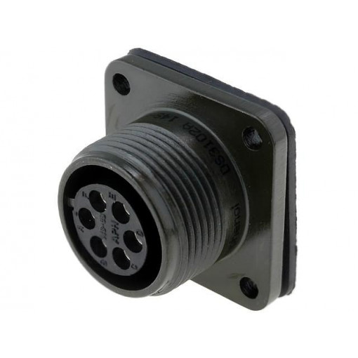 DS3102A14S-6S; Connector: circular; Series: DS/MS; socket; female; PIN: 6; 13A; AMPHENOL