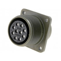DS3102A18-1S; Connector: circular; Series: DS/MS; socket; female; PIN: 10; 13A; AMPHENOL