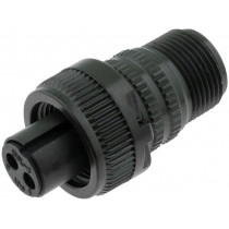 DS3106A10SL-4S; Connector: circular; Series: DS/MS; plug; female; PIN: 2; for cable; AMPHENOL