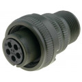 DS3106A14S-5S; Connector: circular; Series: DS/MS; plug; female; PIN: 5; for cable; AMPHENOL DS3106A14S-5S; Connector: circular; Series: DS/MS; plug; female; PIN: 5; for cable; AMPHENOL
