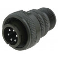 DS3106A14S-6P; Connector: circular; Series: DS/MS; plug; male; PIN: 6; for cable; AMPHENOL DS3106A14S-6P; Connector: circular; Series: DS/MS; plug; male; PIN: 6; for cable; AMPHENOL