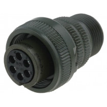 DS3106A14S-6S; Connector: circular; Series: DS/MS; plug; female; PIN: 6; for cable; AMPHENOL