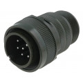 DS3106A18-1P; Connector: circular; Series: DS/MS; plug; male; PIN: 10; for cable; AMPHENOL