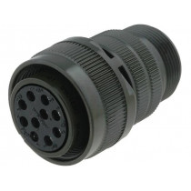 DS3106A18-1S; Connector: circular; Series: DS/MS; plug; female; PIN: 10; for cable; AMPHENOL