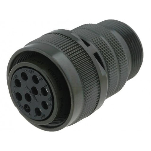 DS3106A18-1S; Connector: circular; Series: DS/MS; plug; female; PIN: 10; for cable; AMPHENOL