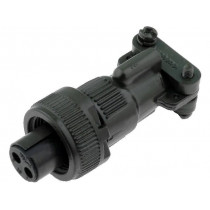 DS3106F-10SL-4S; Connector: circular; Series: DS/MS; plug; female; PIN: 2; for cable; AMPHENOL