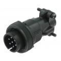 DS3106F16S-1P; Connector: circular; Series: DS/MS; plug; male; PIN: 7; for cable; AMPHENOL