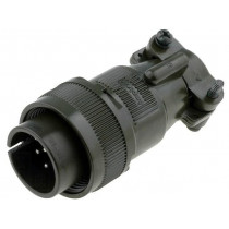 DS3106F18-1P; Connector: circular; Series: DS/MS; plug; male; PIN: 10; for cable; AMPHENOL