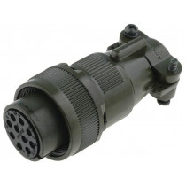 DS3106F18-1S; Connector: circular; Series: DS/MS; plug; female; PIN: 10; for cable; AMPHENOL