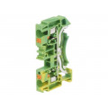 DS4-PE-01P-1C-00AH; Splice terminal: rail; 0.2÷6mm2; ways: 1; terminals: 2; Width: 6.2mm; DEGSON ELECTRONICS