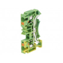 DS4-PE-01P-1C-00AH; Splice terminal: rail; 0.2÷6mm2; ways: 1; terminals: 2; Width: 6.2mm; DEGSON ELECTRONICS