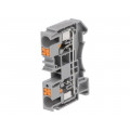 DS6-01P-11-00AH; Splice terminal: rail; 0.5÷10mm2; ways: 1; terminals: 2; grey; TS35; DEGSON ELECTRONICS