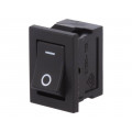 DS-850K-S-IO-K; ROCKER; SPST; Pos: 2; ON-OFF; 3A/250VAC; black; none; Rcont max: 20mΩ; MIYAMA