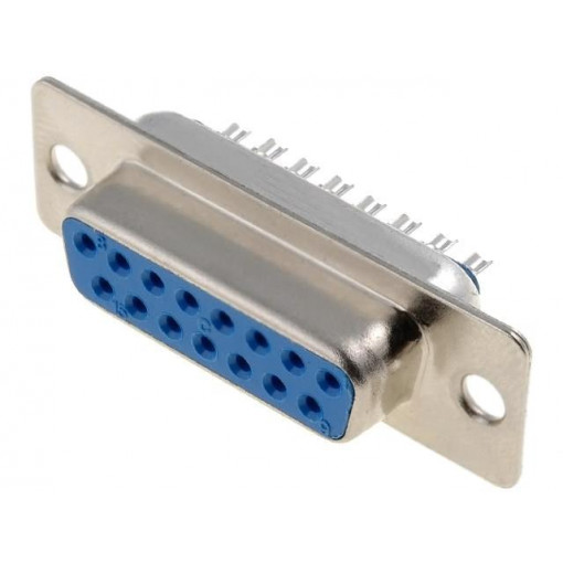 DSC-115; D-Sub; PIN: 15; plug; female; for cable; soldering; 5A; NINIGI DSC-115; D-Sub; PIN: 15; plug; female; for cable; soldering; 5A; NINIGI