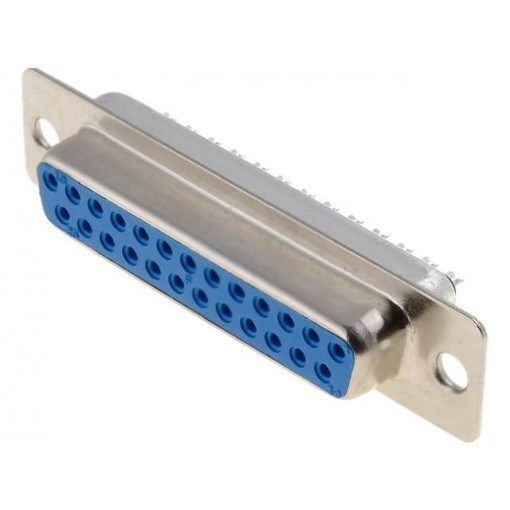DSC-125; D-Sub; PIN: 25; plug; female; for cable; soldering; 5A; NINIGI