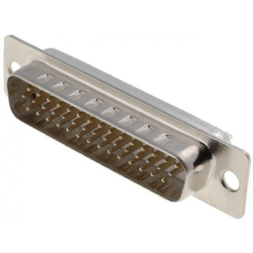 DS1035-44MUNSISS; D-Sub HD; PIN: 44; plug; male; for cable; straight; soldering; 5A; CONNFLY