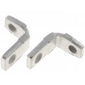 160X10589X; Set of angle brackets for D-Sub; M3; Kit: 2 angle brackets; CONEC
