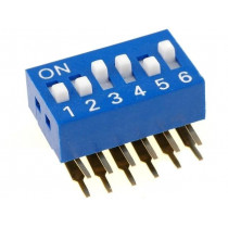; Switch: DIP-SWITCH; Poles number: 6; ON-OFF; 0.05A/12VDC; Pos: 2; NINIGI