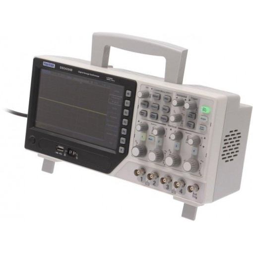 HANTEK DSO4204B; Oscilloscope: digital; Band: ≤200MHz; Channels: 4; 64kpts/ch; 1Gsps; HANTEK HANTEK DSO4204B; Oscilloscope: digital; Band: ≤200MHz; Channels: 4; 64kpts/ch; 1Gsps; HANTEK